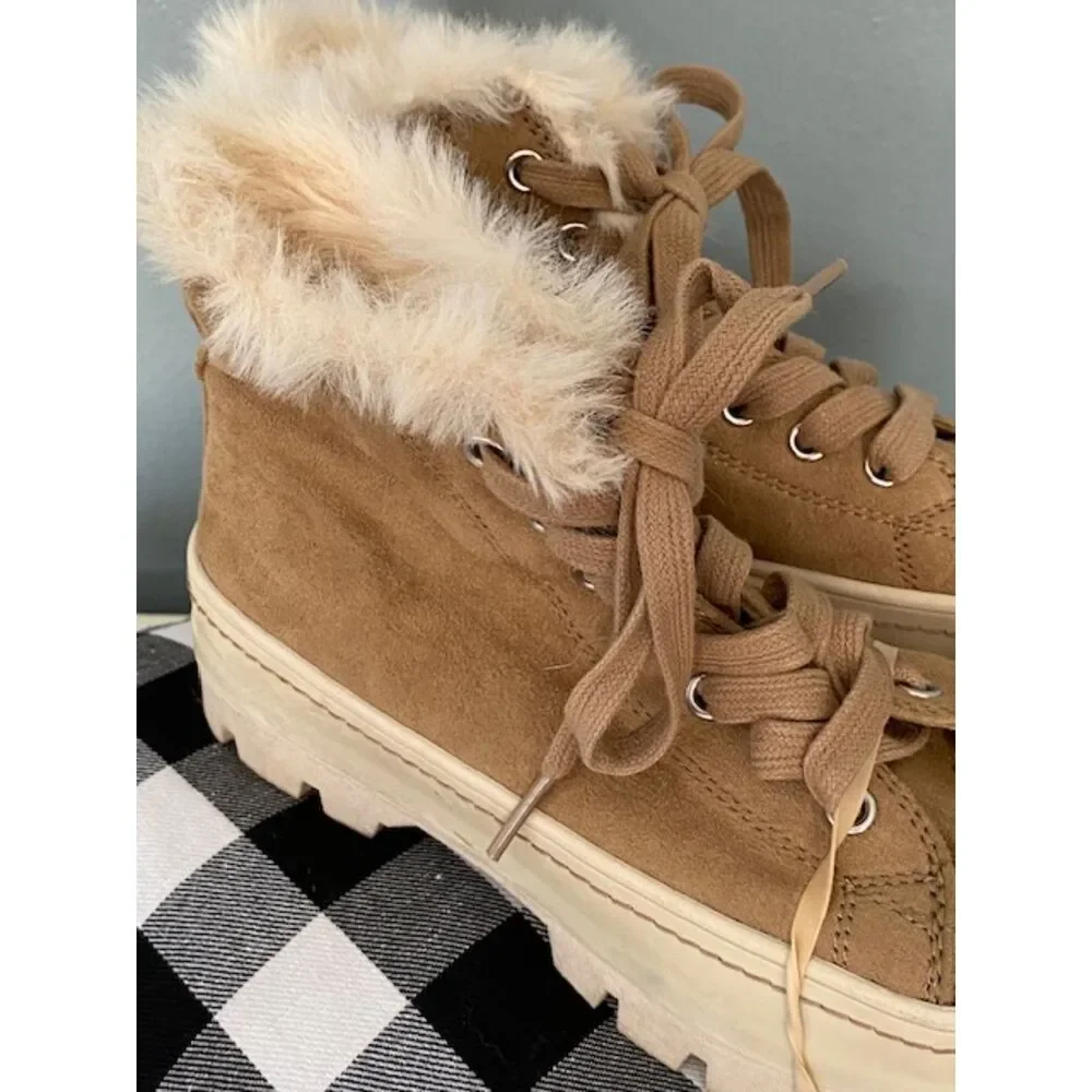 Madden Girl Faux Fur Boot Size 7M